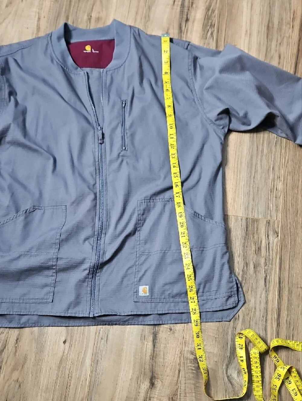 Carhartt Men’s Gray Bomber-Style Lightweight Utility Jacket Large